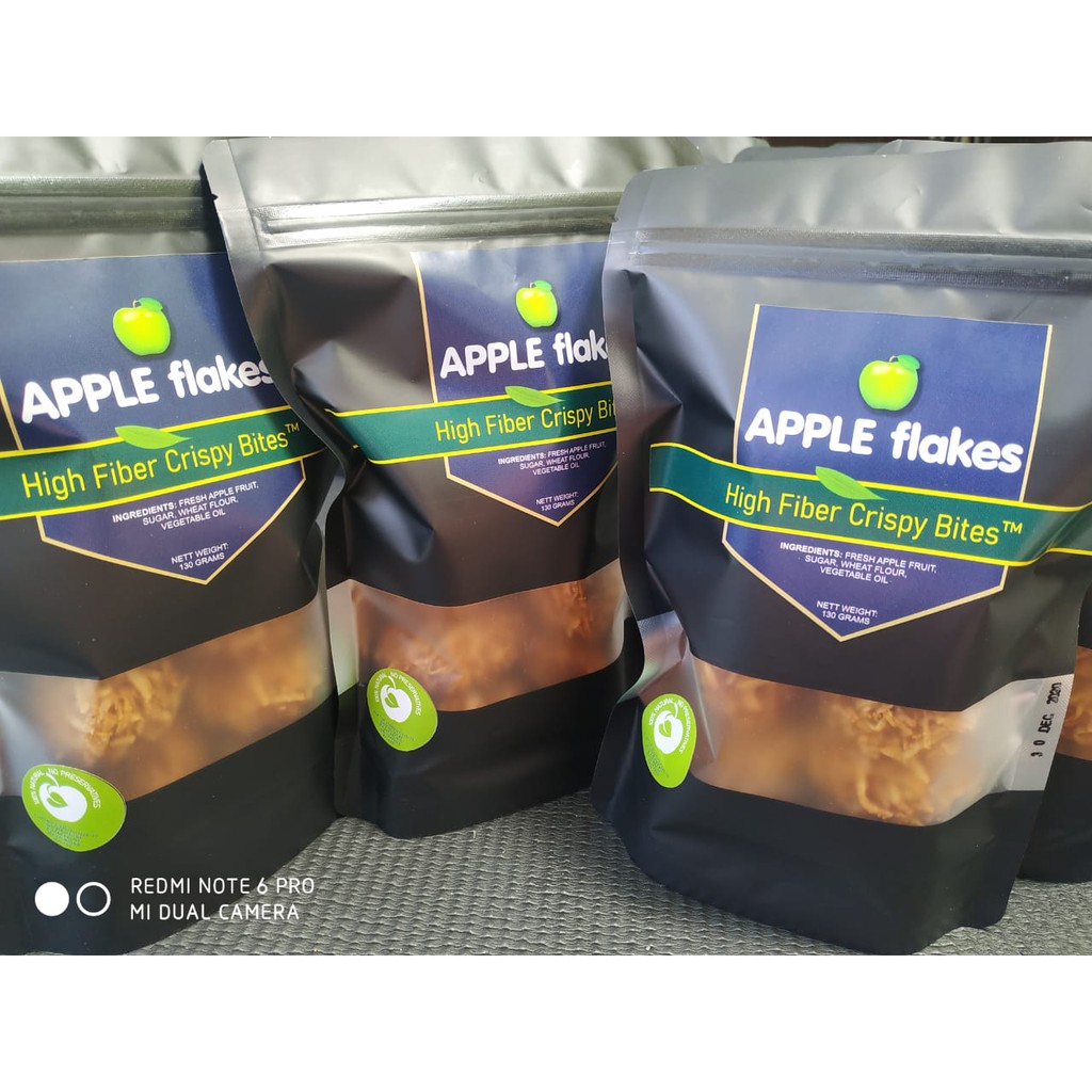 

Apple Flakes High Fiber Crispy Bites - Snack Sehat