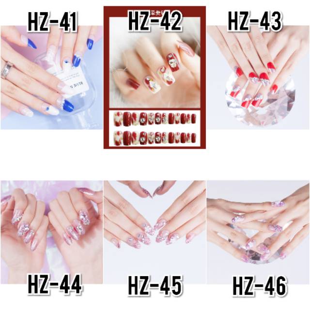Kuku palsu pernikahan wedding fake nails nailart nail art