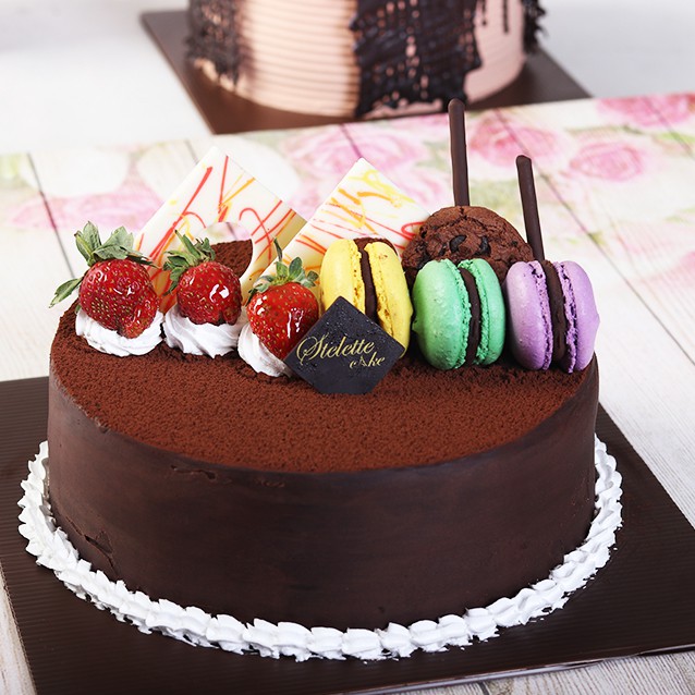 Kue Ulang Tahun Rasa Coklat Murah dan Enak - diameter 16 cm | Shopee