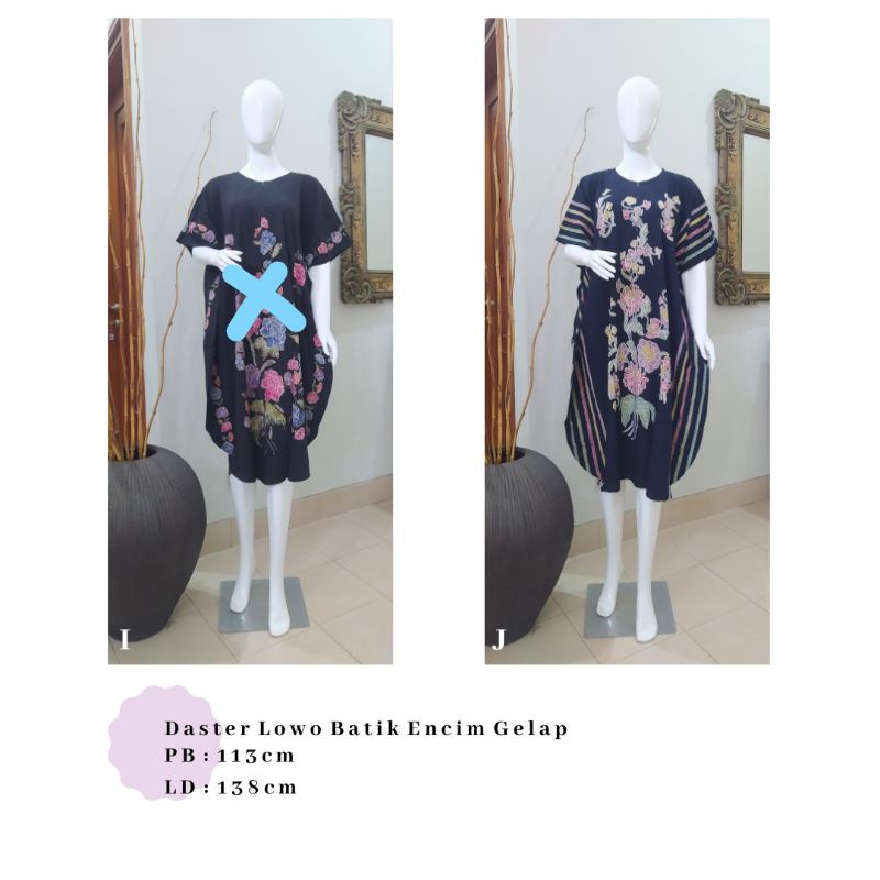 DASTER LOWO BATIK ENCIM GELAP ASLI PEKALONGAN