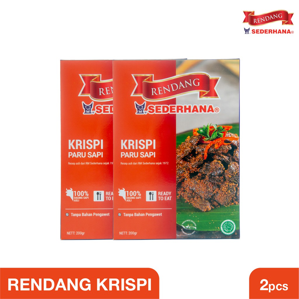 

Rendang Sederhana - Paket Double Rendang Paru