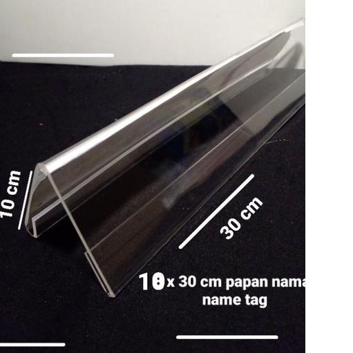 

Kekinian akrilik papan nama/platename uk 10 x 30 cm tebal 2mm