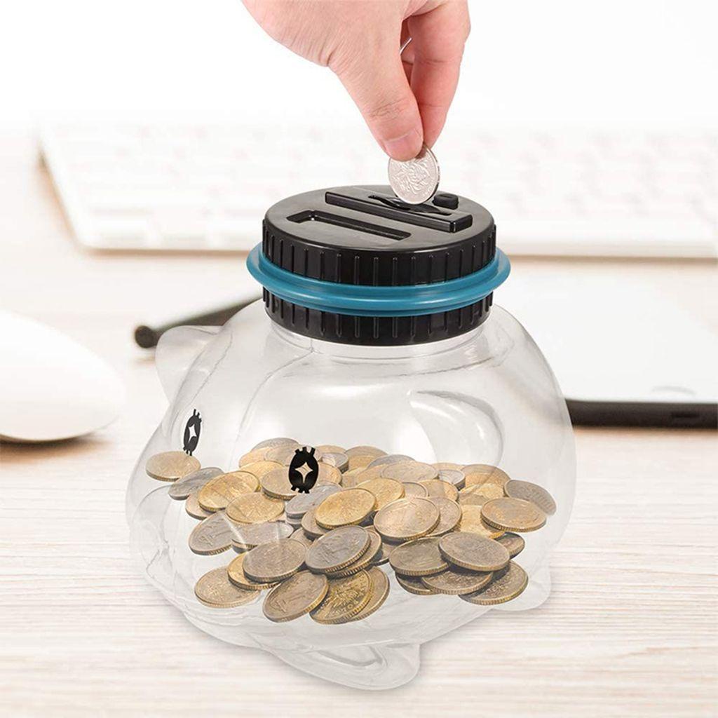 [Elegan] Celengan Koin 1.5L Kreatif Untuk Anak Laki-Laki Dan Perempuan USD EURO GBP Bentuk Celengan Hadiah Coin Organizer