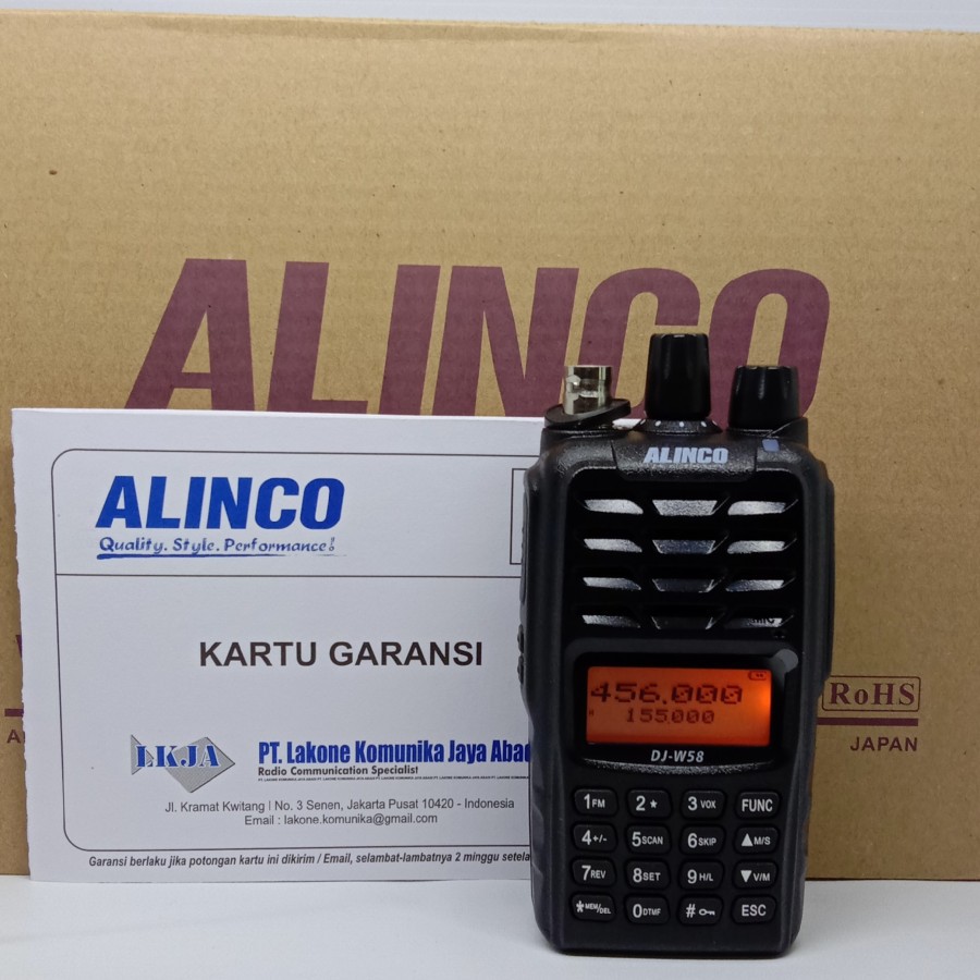 HT HANDY TALKIE ALINCO DJ-W58 DUAL BAND