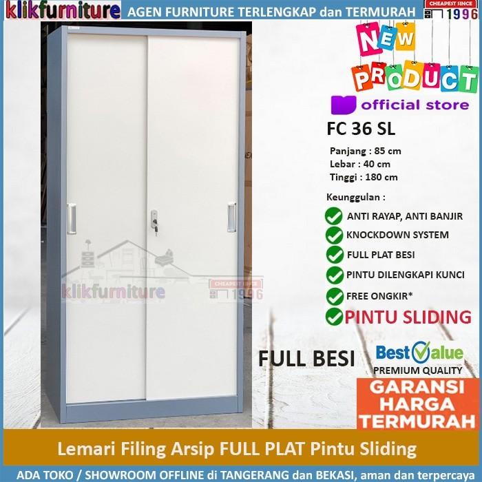 

Cabinet | Lemari Arsip Besi Kantor Pintu Sliding Plat Fc 36 Sl
