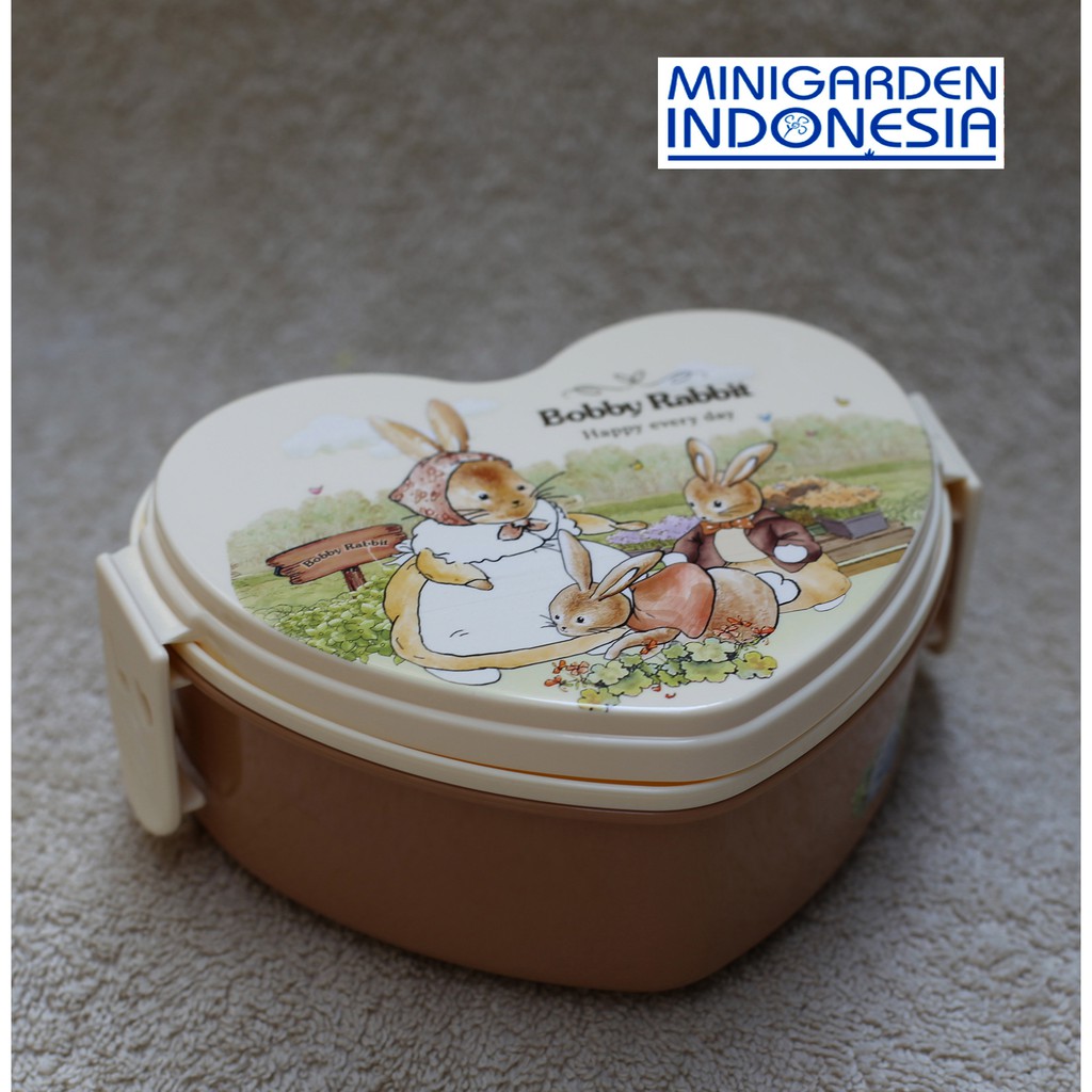 Lunch box bobby rabbit kotak love tempat makan bekal anak MGI KADO 385