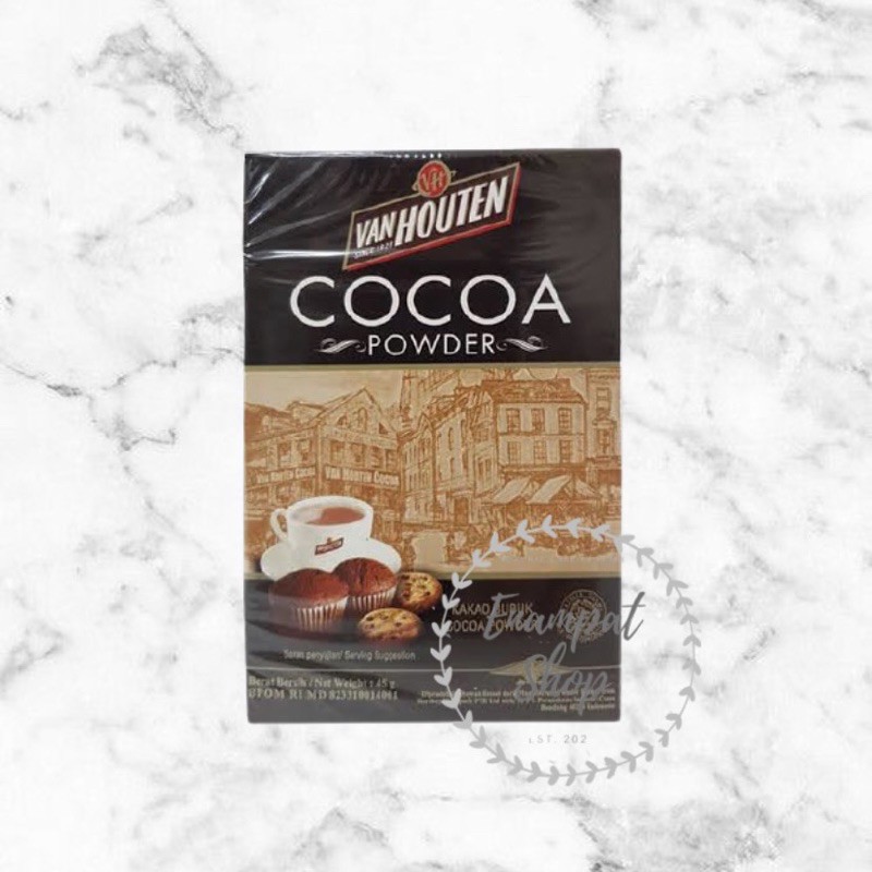 

Van Houten Cocoa Powder (Bubuk Coklat) | 45 gr, 90 gr, & 180 gr