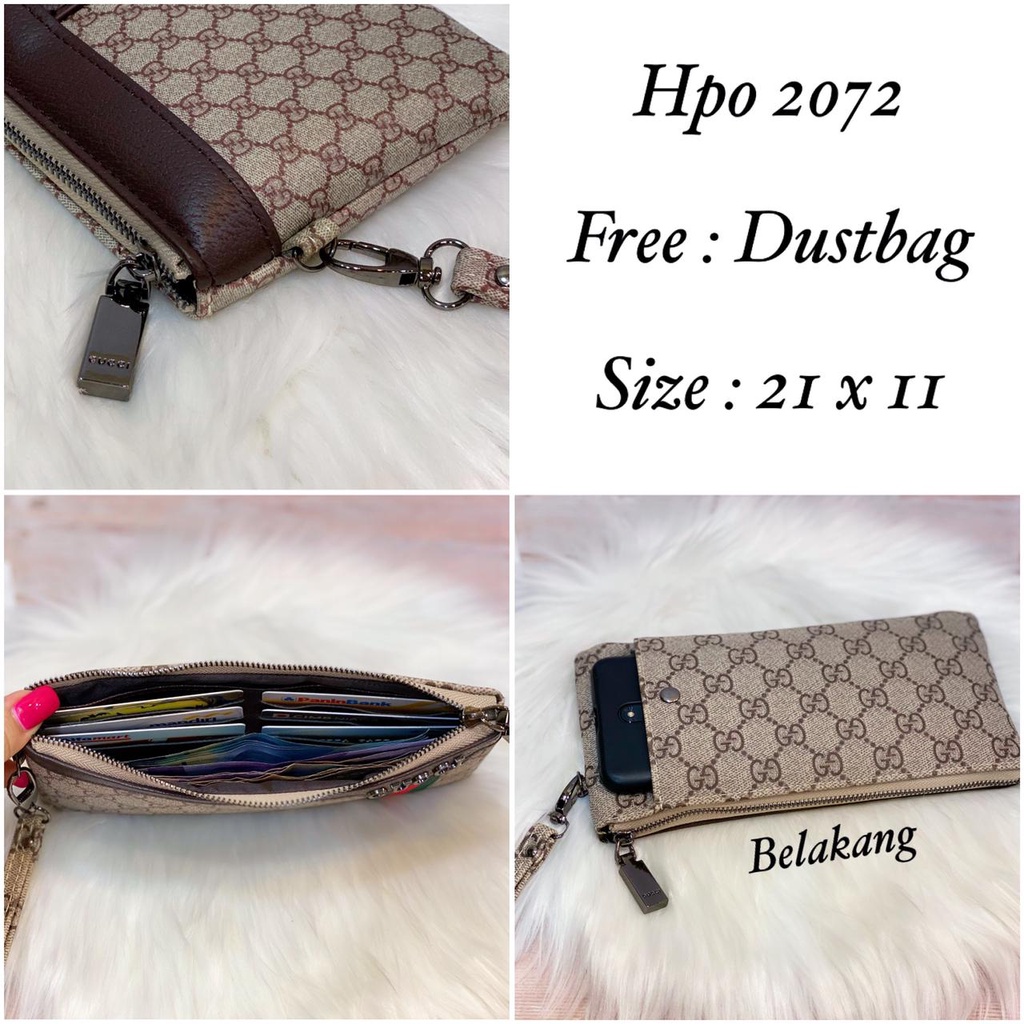 pouch hp 2072 uk 21x11 cm import free dustbags dan tali pendek