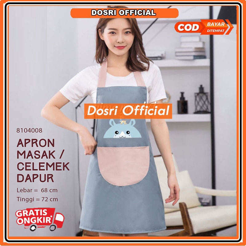 [BISA COD] 1 Pcs Celemek Masak Anti Air / Apron Masak Premium Waterproof / Celemek Dapur / Apron Dapur