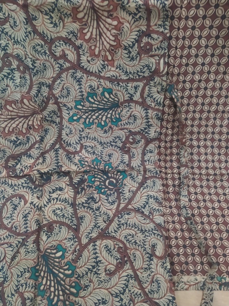 Tey-17 Batik Wanita Asj Sa Hrb026 Kenongo Kemeja Tosca Pendek