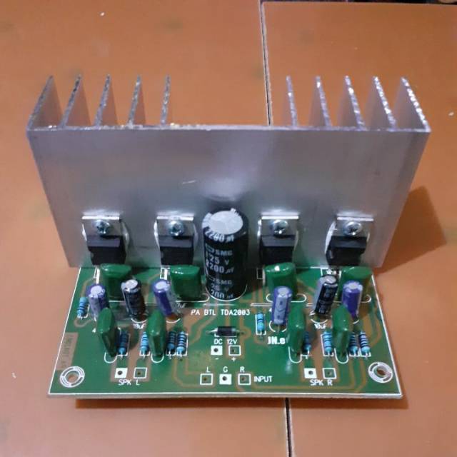 POWER AMPLI BTL TDA2003 STEREO  DC12V