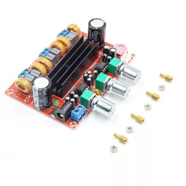 Model Baru.. KIT SUBWOOFER MH - 139 POWER AMPLIFIER MOBIL CLASS D TPA3116D2 DIGITAL AUDIO 2.1 2X50W+