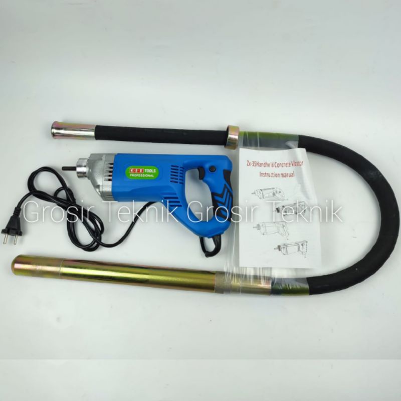 Mesin Pemadat Adukan Coran Beton Elektrik 35mm Electric Viibrator Concrete Cor Semen