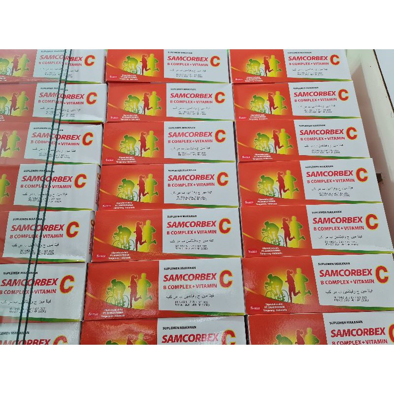 Jual Samcorbex C original Vitamin C & B Complex Indonesia|Shopee Indonesia
