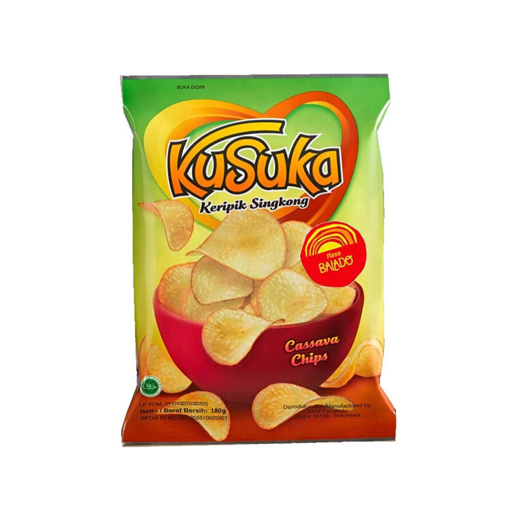 

Kusuka Keripik Singkong Rasa Balado 180 gr