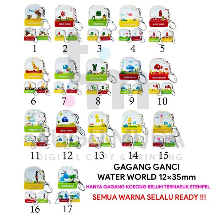 

Gagang Stempel Flash Gantungan Kunci|GANCI Water World Lucu 1235/3512