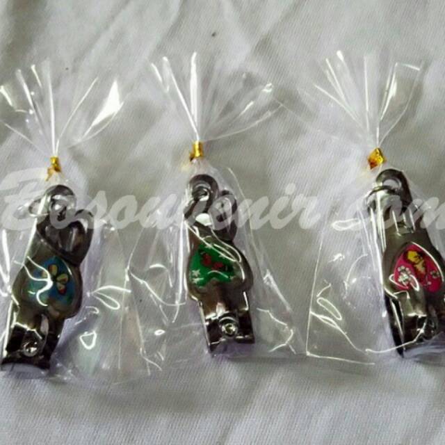 ISI 50pcs souvenir gunting kuku kemasan PLASTIK