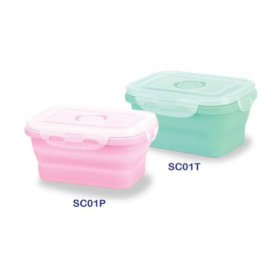 Baby Safe Silicone (Collapsible Food) Container SC01 SC02 SC03 SC04