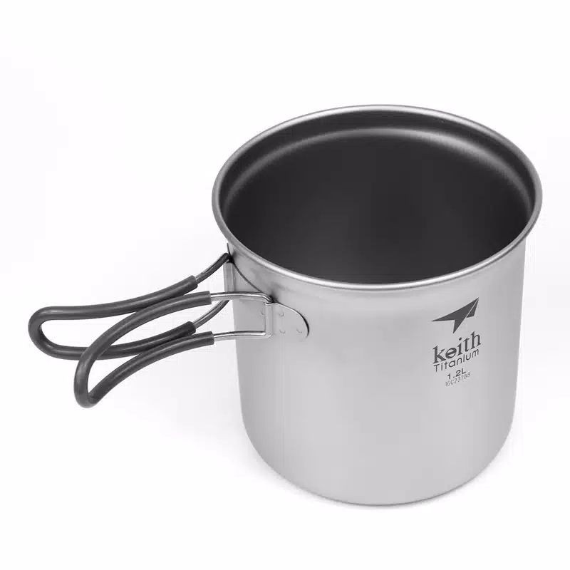 Keith titanium pot 1.2L 1200ml panci foldable Ultralight camping outdoor