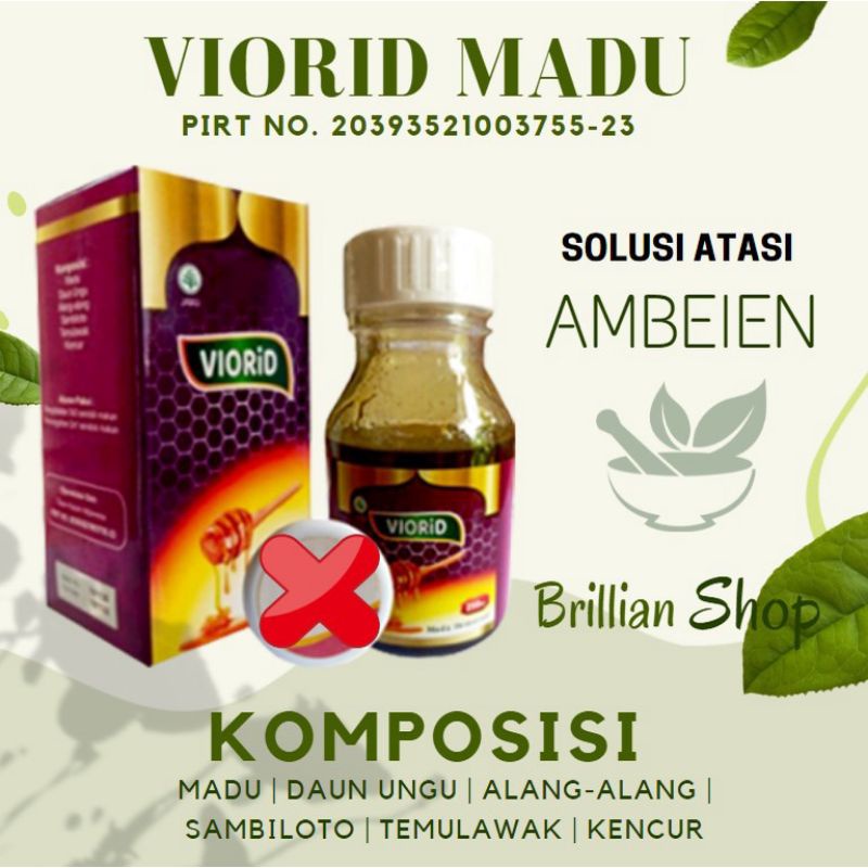 Viorid Madu Obat Ambeyen Paling Ampuh Herbal Ambeien Luar Stadium 2 3 4 Ambien Cepat pendarahan Orig