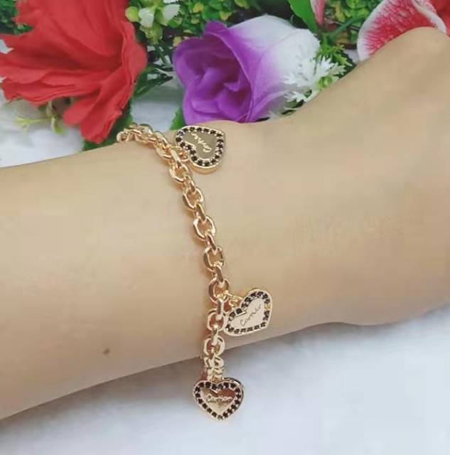 Gelang tangan love permata Hitam