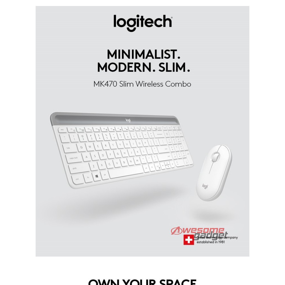 Logitech MK470 2.4 GHz Wireless Silent Keyboard and Mouse Combo