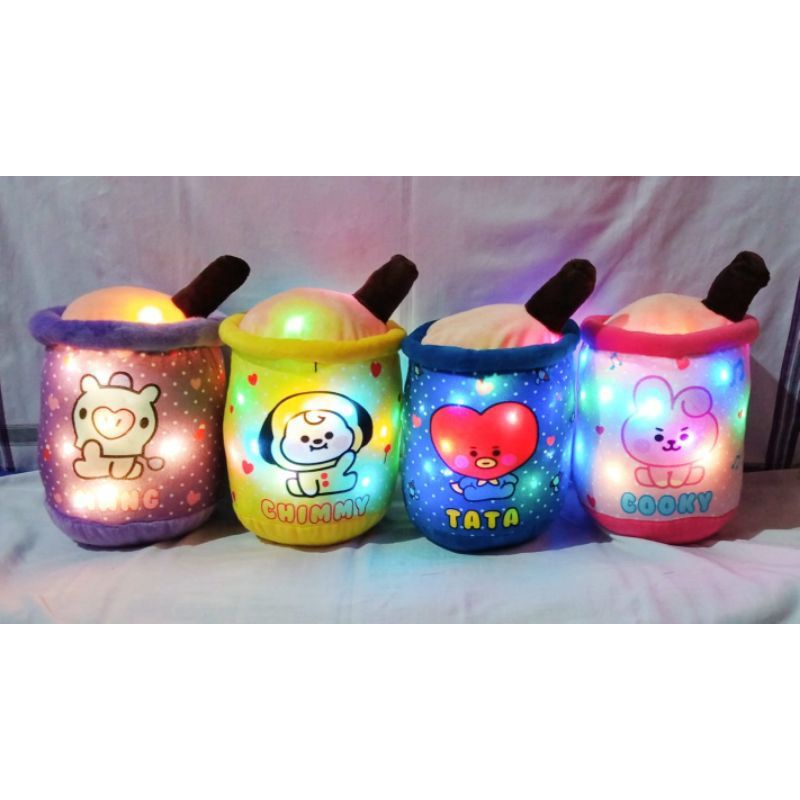 BONEKA BOBA BTS YELVO  LED dan Non LED (bisa COD)