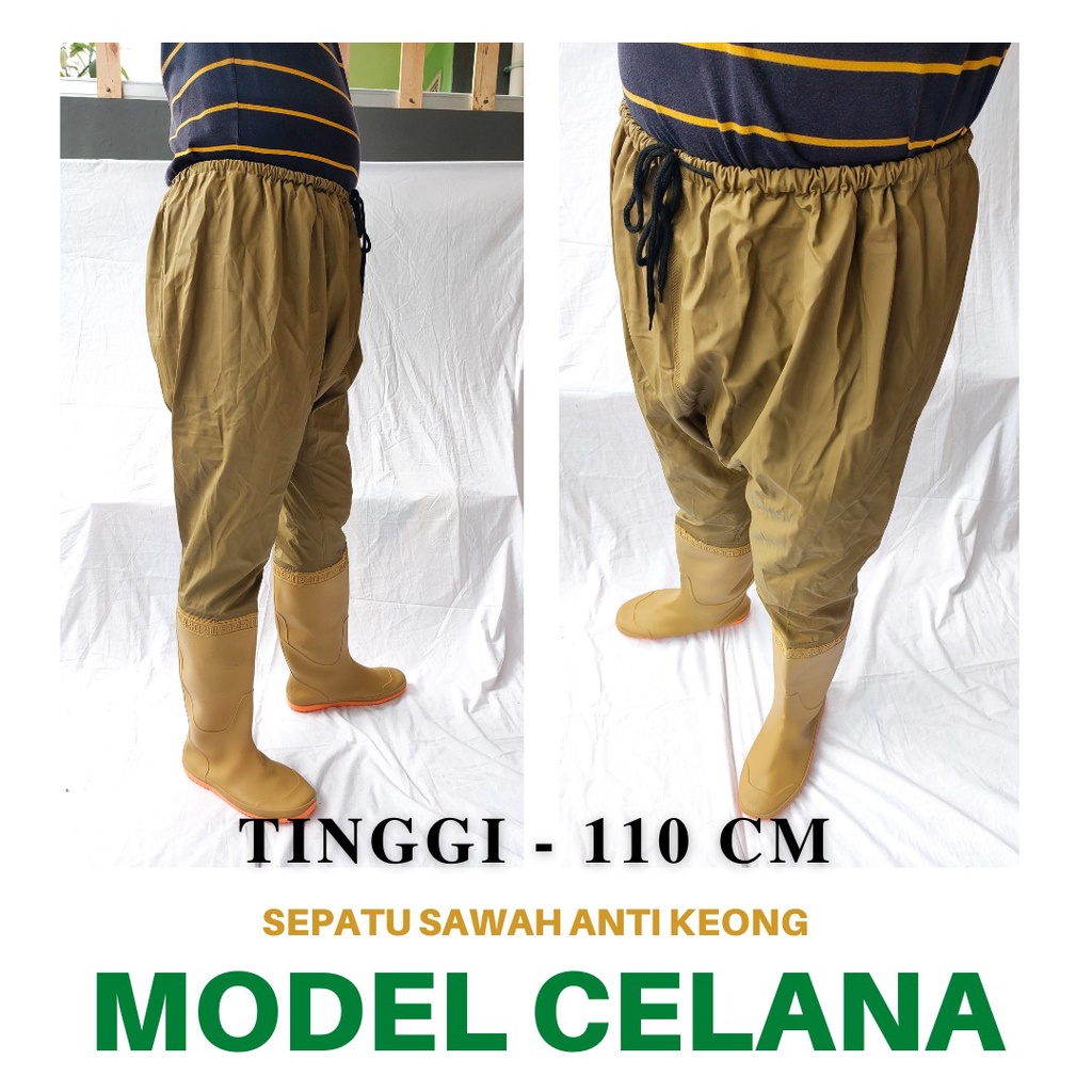 SEPATU BOOTS PETANI SAWAH PANJANG BOOT 110 Cm ANTI KEONG KERET PREMIUM