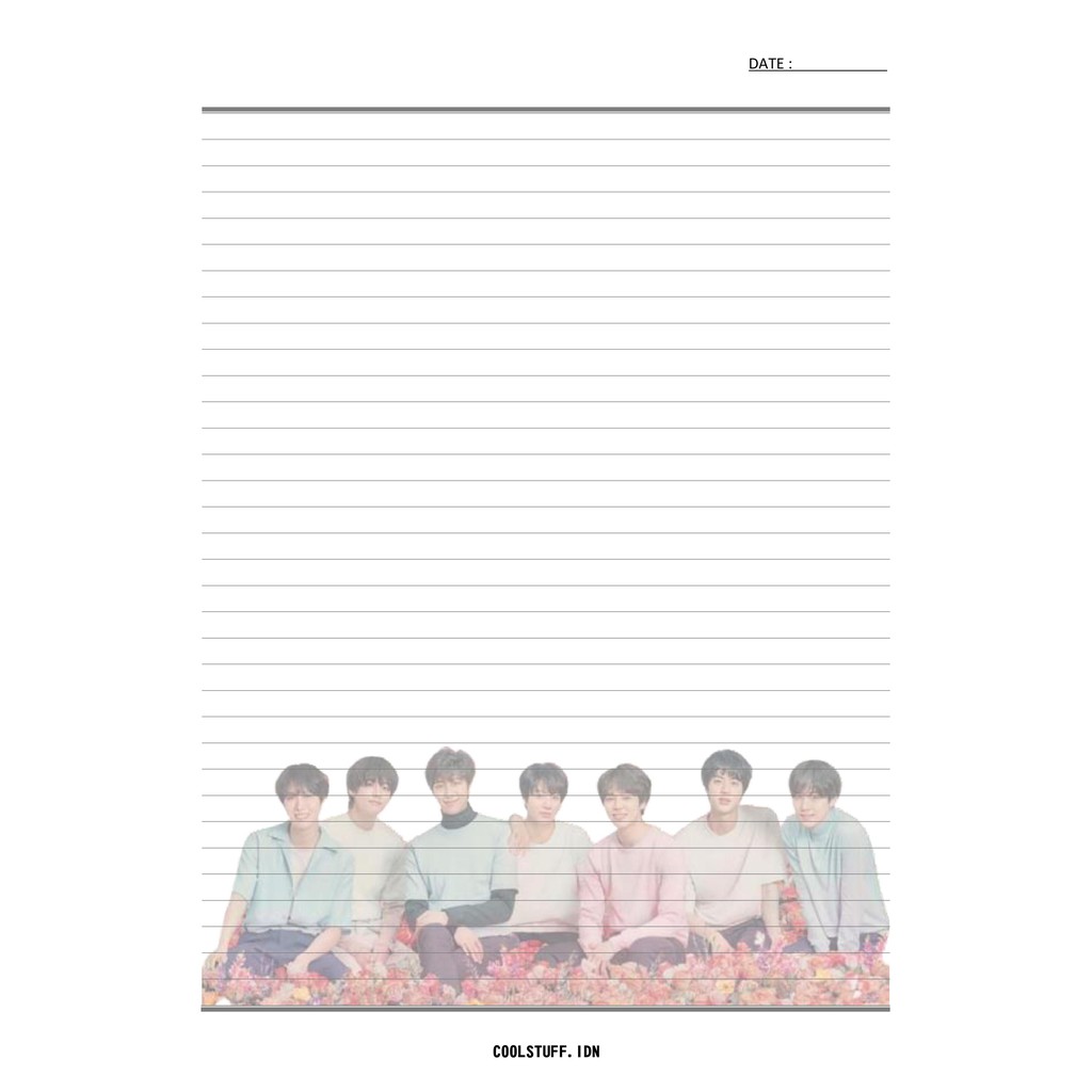 

Loose Leaf / Kertas Binder Kpop B5 BTS (LLBTS-02)