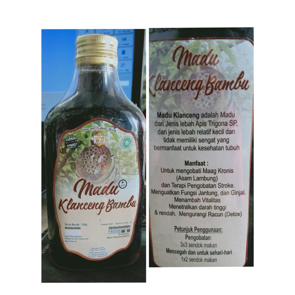 

Madu Klanceng Bambu ( 350 gram )