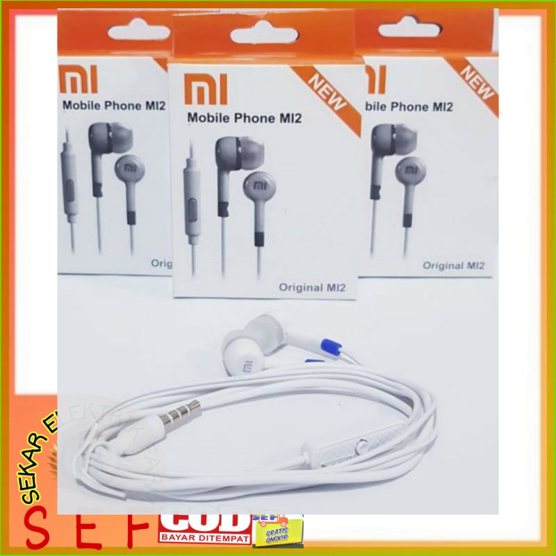 Headset / Handsfree / handfree / earphone MI2 Kabel