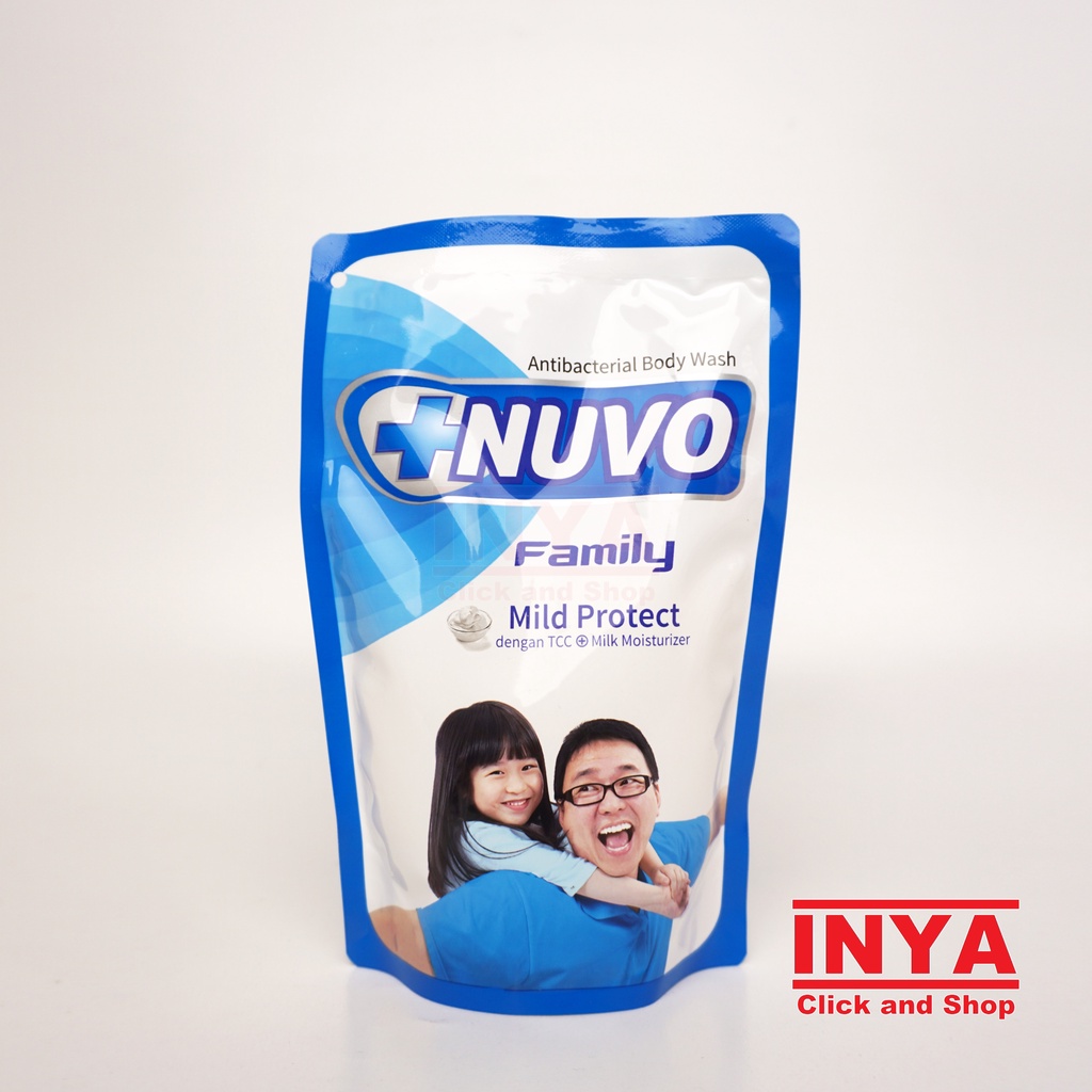 NUVO FAMILY MILD PROTECT ANTIBACTERIAL BODY WASH 250ml REFILL - Sabun Cair