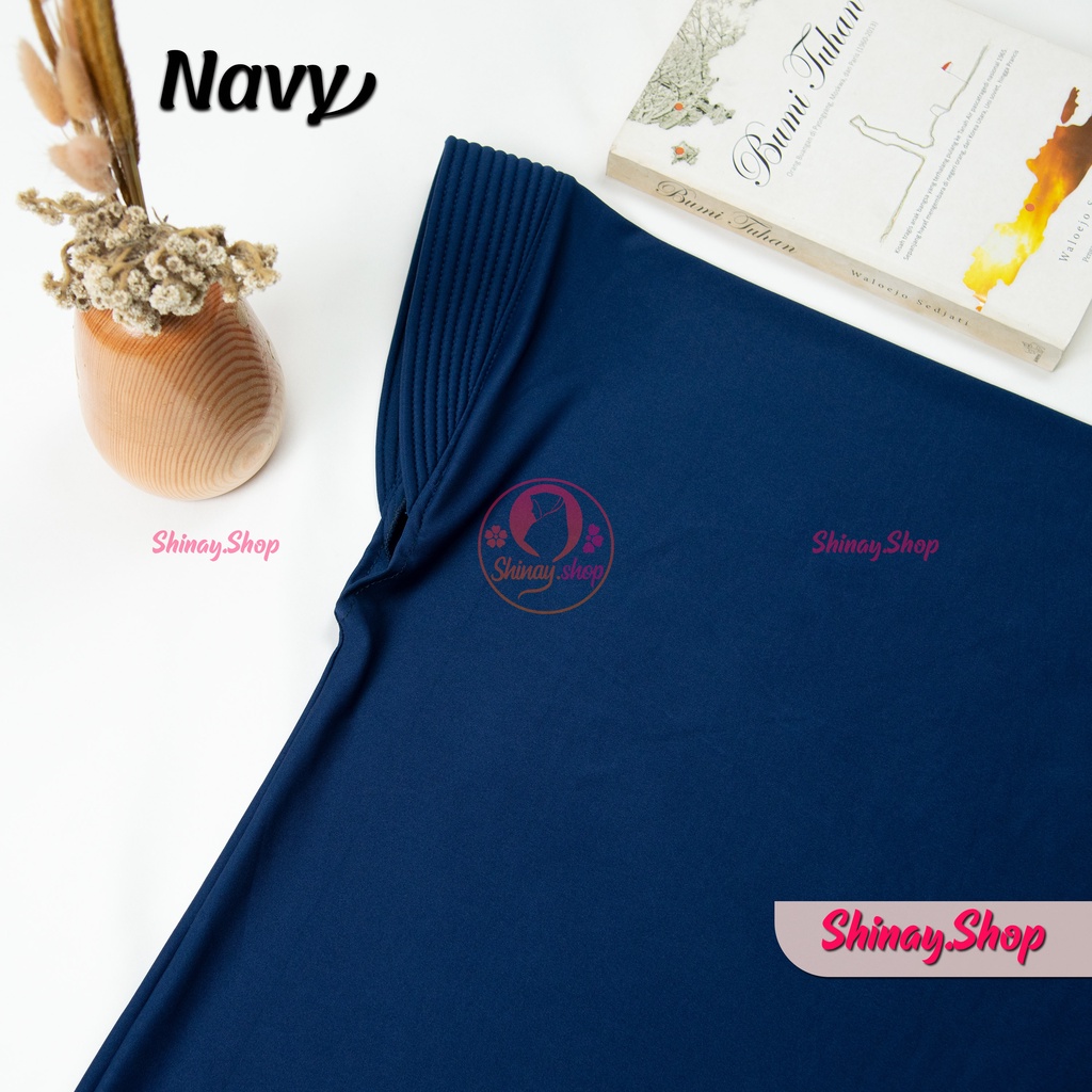 Hijab Bergo Jersy sport premium hijab olehraga voli ukuran S-Navy