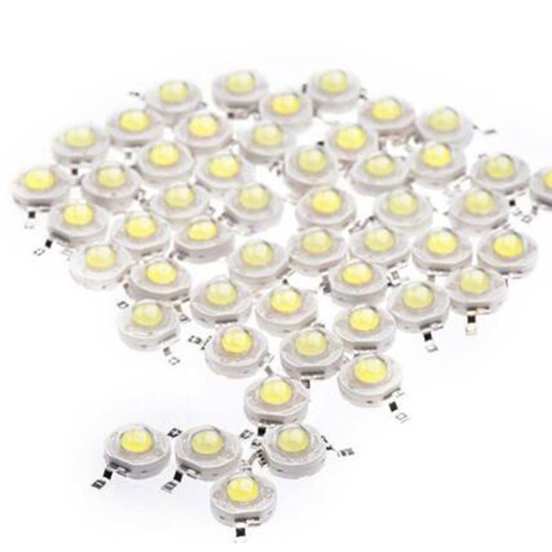 120pcs Lampu LED High Power 1w 6000K Warna Putih Untuk Komponen DIY