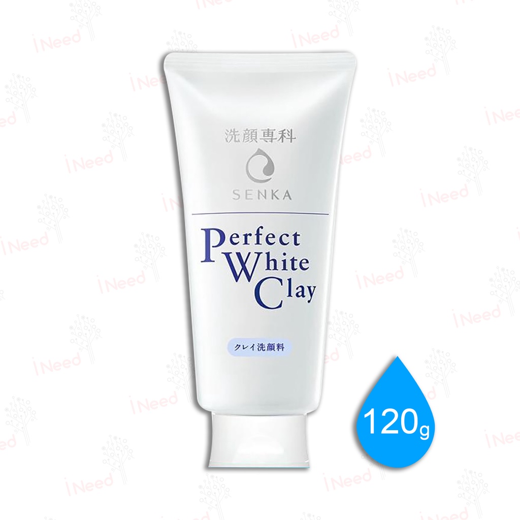 (INEED) (White Clay 120gr) SENKA - Perfect White Clay Facial Foam From Japan 120gr