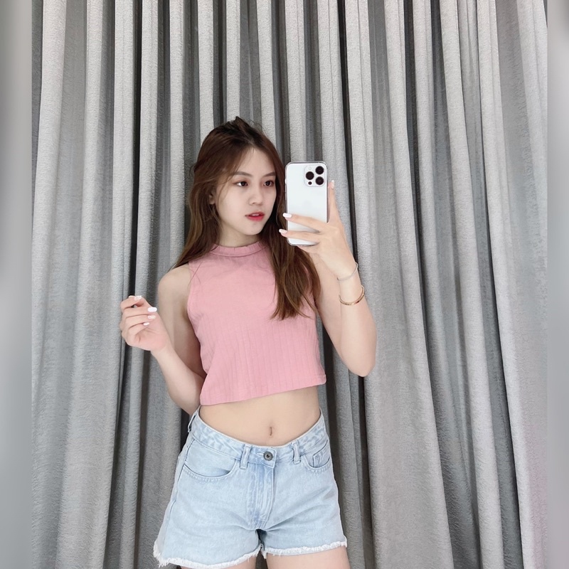 Crop tanktop korea halter 035 | Crop top korea halter