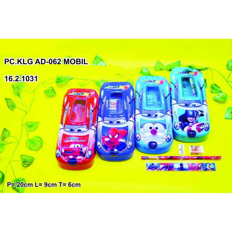 

TEPAK TEMPAT PENSIL ATK PENCIL CASE KALENG AD-062 MOBIL
