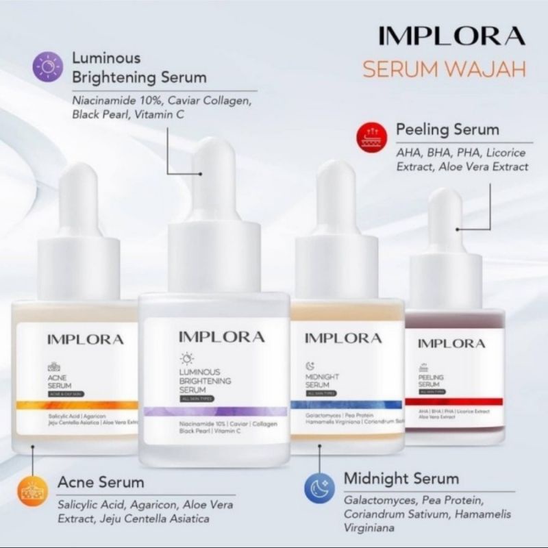 IMPLORA Serum Wajah 20ml Original