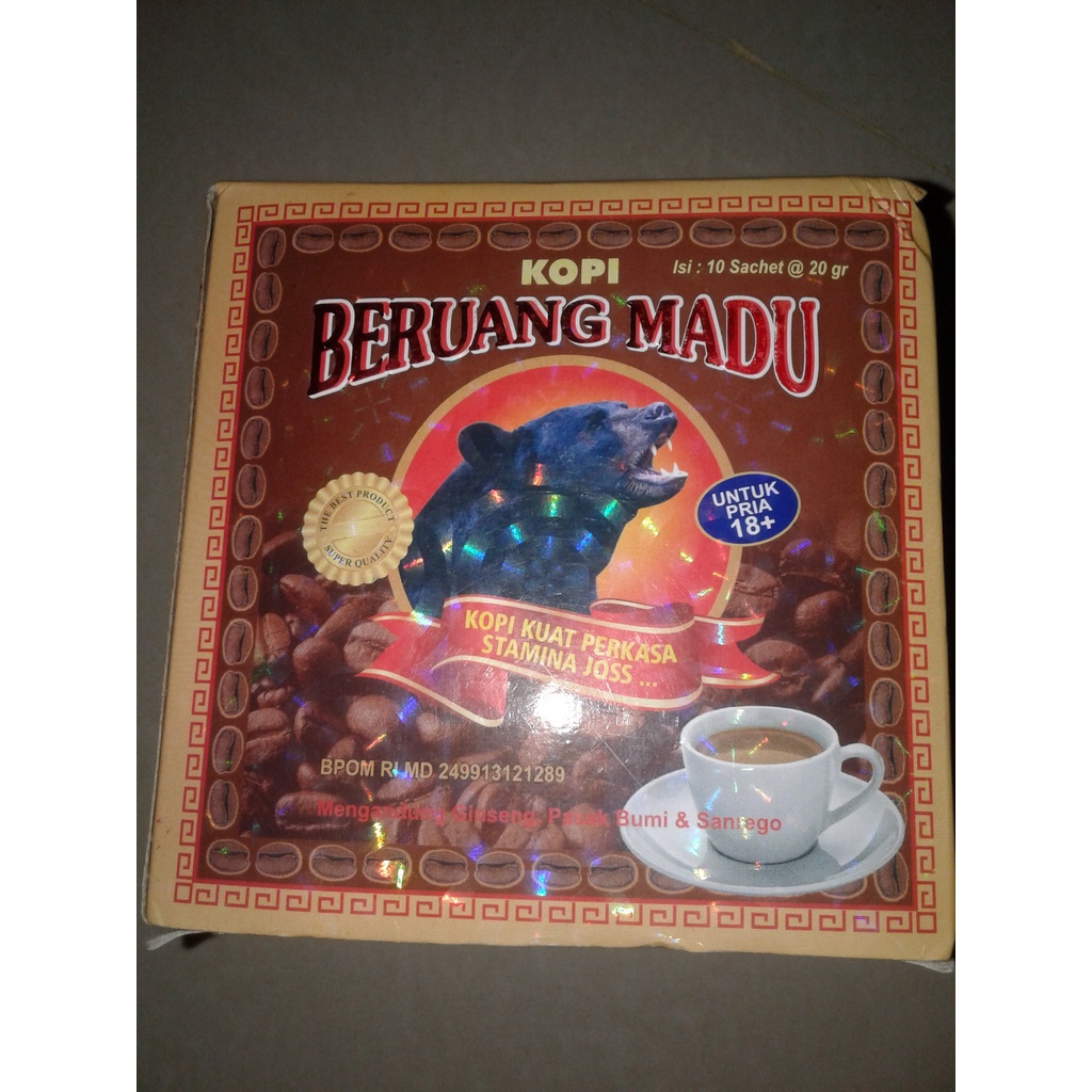 Jamu Kopi Beruang Serbuk Jamu Kuat