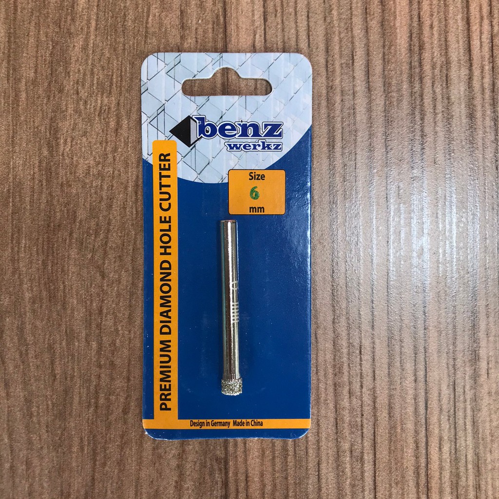 benz Mata Bor Kaca Keramik 6mm Diamond Hole Saw Glass Tile Granit