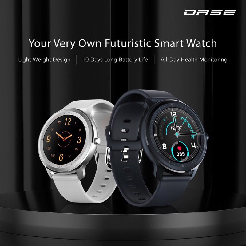 OASE Smartwatch Smartband for Health 10 Days Battery Android iOS H12W FREE STRAP Garansi 1 Tahun