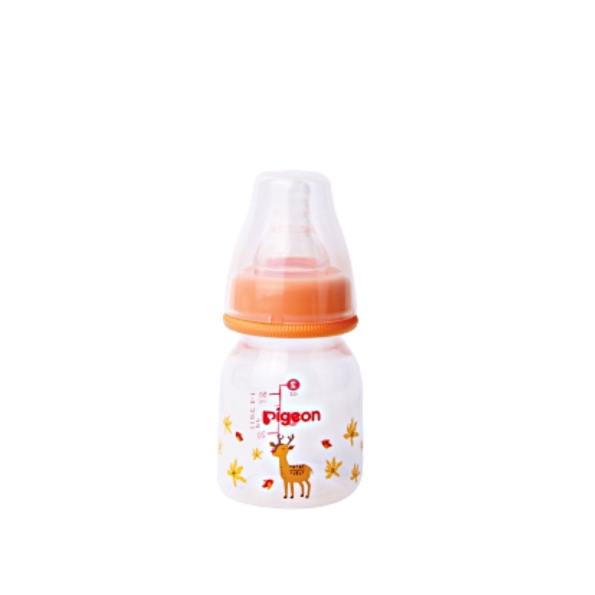 Pigeon Botol Susu Peristaltic Nipple Round Nursing Bottle PP RP Slim Neck Deer Kijang 50ml