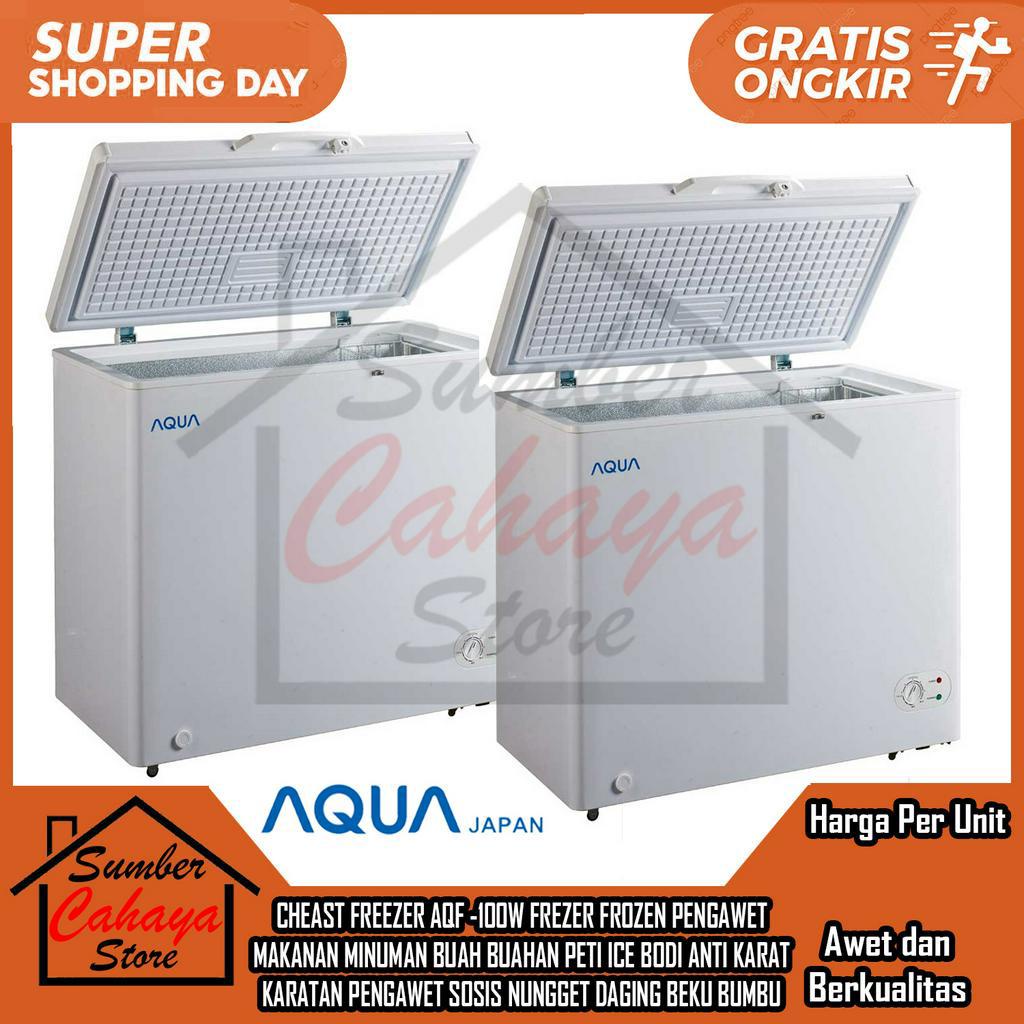 [Instan] CHEAST FREEZER AQF -100W FREZER FROZEN PENGAWET MAKANAN MINUMAN BUAH BUAHAN PETI ICE BODI A