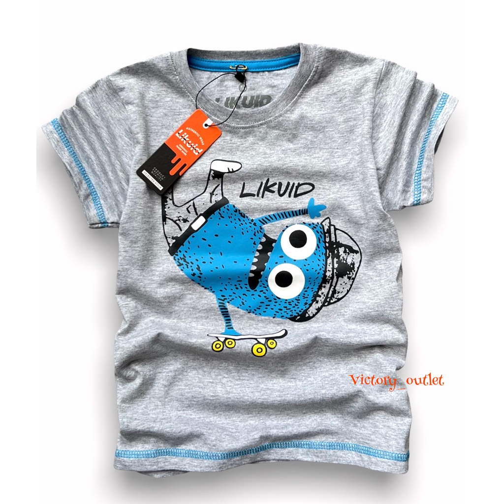 Baju distro anak laki laki usia 1-12th / Kaos anak oblong tangan pendek bahan cotton combed 30s