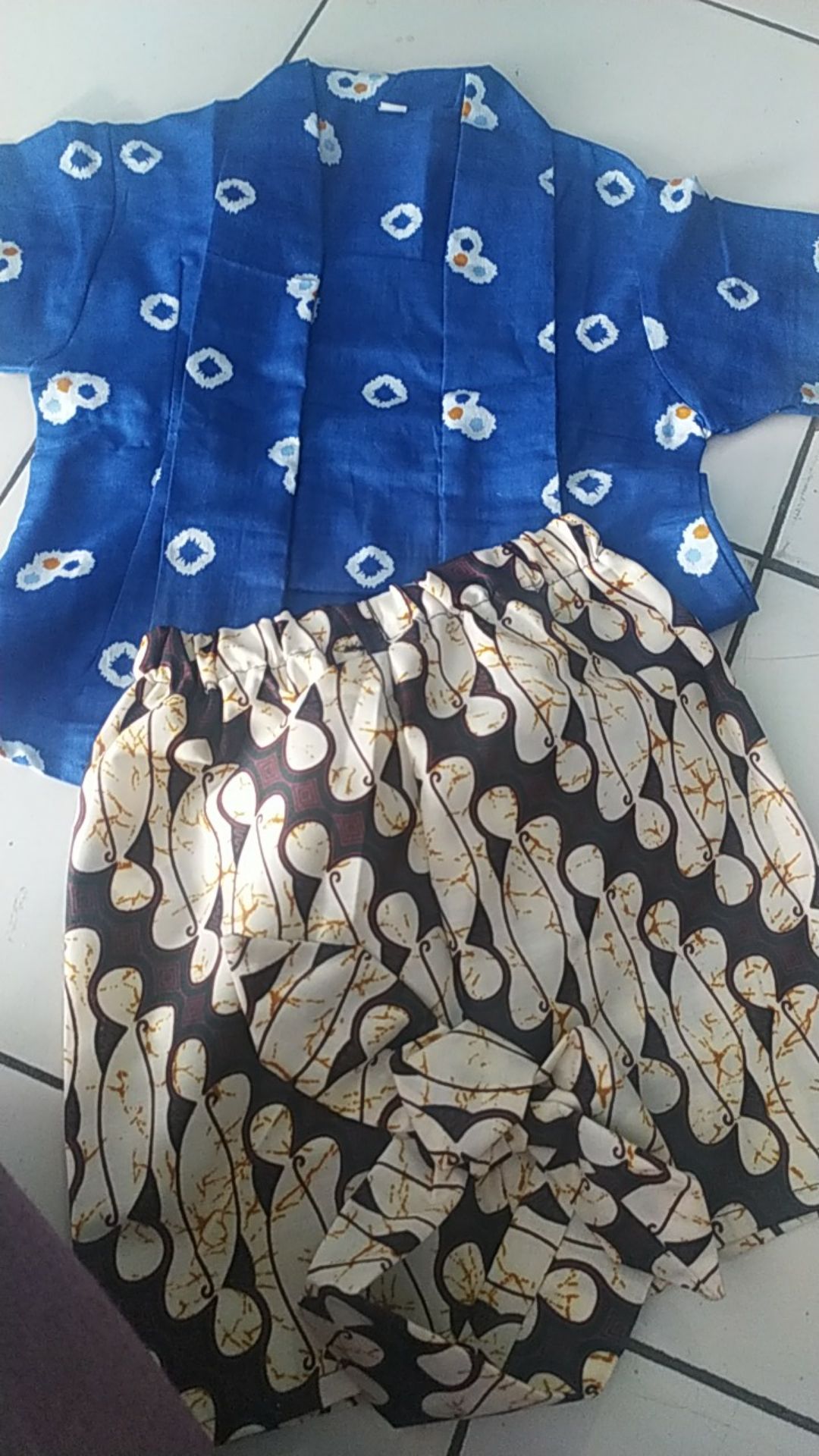 Kebaya Jumputan Katun Batik | Setelan Kebaya Anak Bahan Jumputan Katun Batik | Jumputan Katun Batik