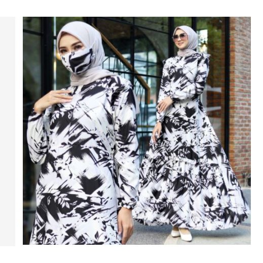 Baju//MAXY Gamis WANITA Muslim Terbaru 2021 Model Baju Pesta Wanita kekinianBISACOD