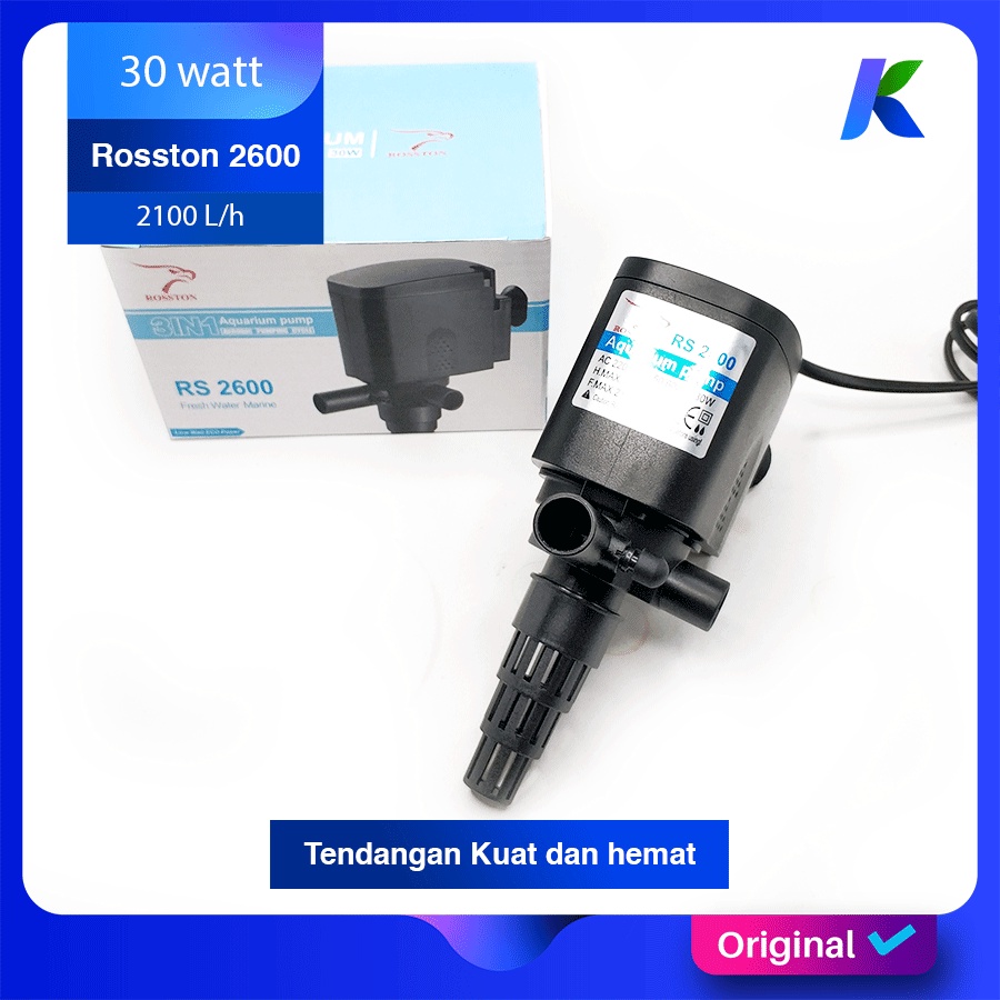 POMPA AQUARIUM ROSSTON RS 2600 ORIGINAL MURAH