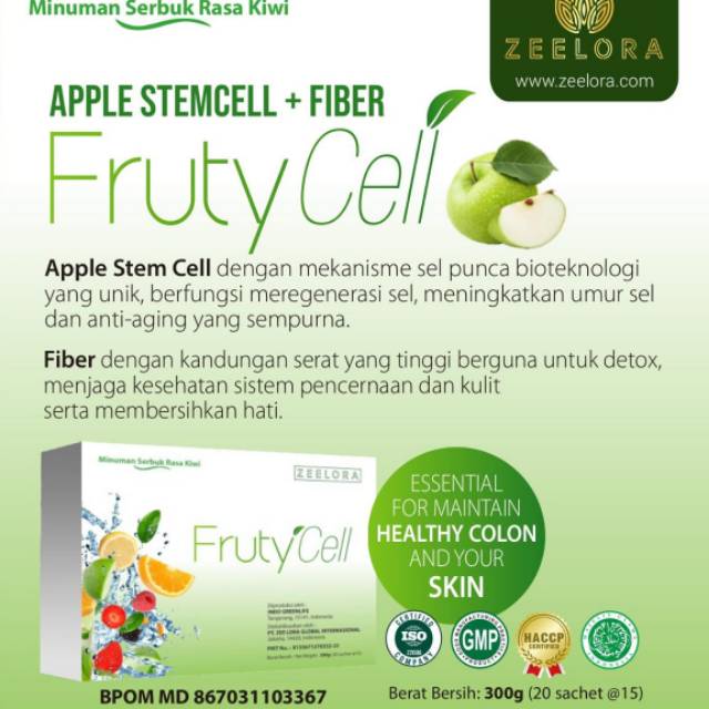Fruty Cell | Zeelora | Isi 20 Sachet | Herbal|