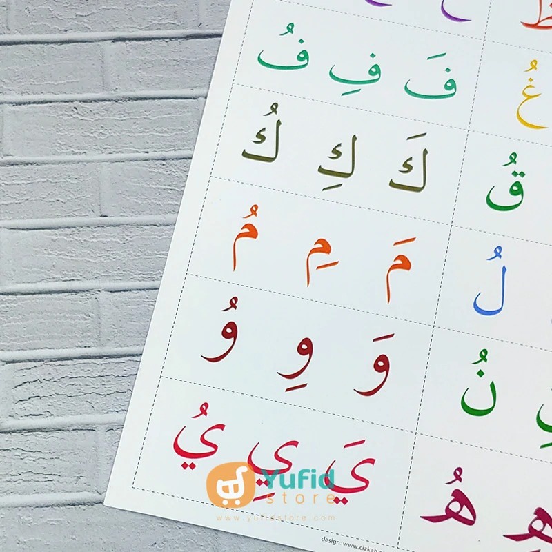 

Poster Hijaiyah Harokat Warna