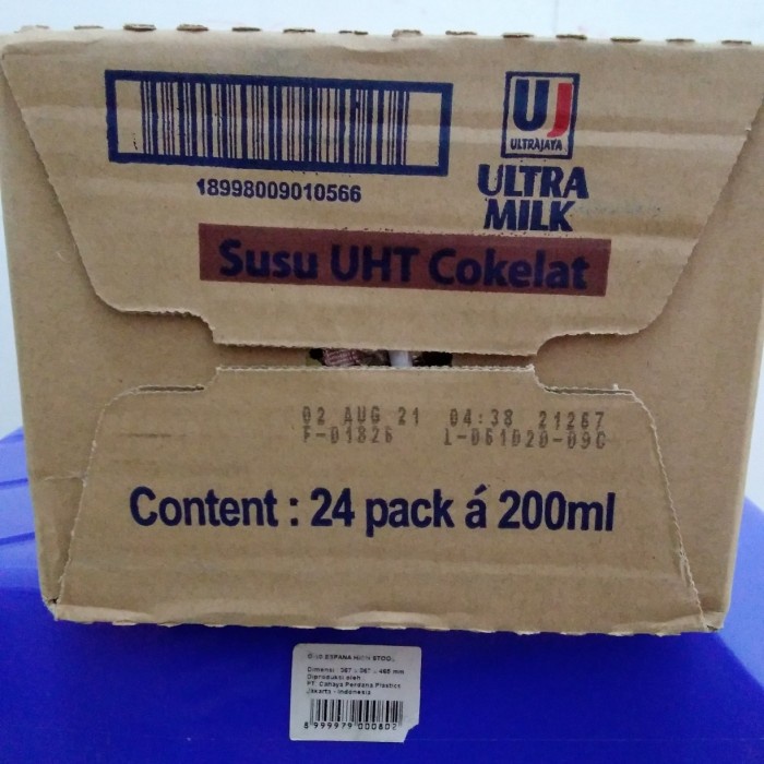 

Ee51F10 Ultra Susu Uht Cokelat 200 Ml, 1 Dus Isi 24 Pcs 6ddv